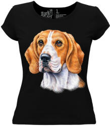  Beagle kutyás - Női Pamut Póló -2XL