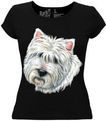  Westie kutyás - Női Pamut Póló -2XL