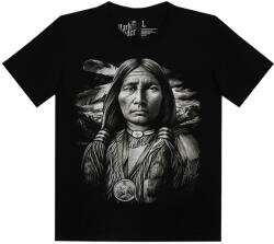 Indián portré - Férfi / Unisex Pamut Póló -M