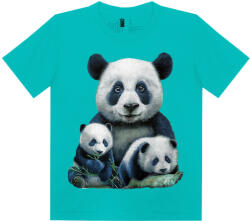  Panda macis - Férfi / Unisex Pamut Póló -L
