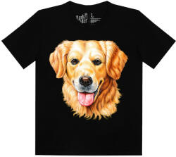  Golden retriever kutyás - Gyerek Pamut Póló -2XL