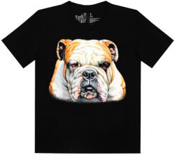  Bulldog kutyás - Gyerek Pamut Póló -XL