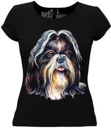  Shih tzu kutyás - Női Pamut Póló -M