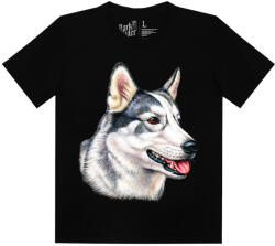 Husky kutyás - Gyerek Pamut Póló -2XL