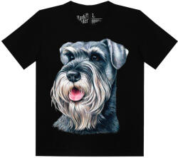  Schnauzer kutyás - Férfi / Unisex Pamut Póló -M