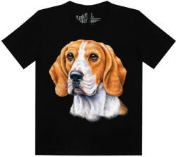  Beagle kutyás - Férfi / Unisex Pamut Póló -S