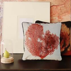 Set 2 Fete Perna Decorative din Catifea Sea Path 45 x 45 cm (PD05)