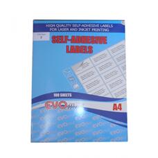 EVOffice Etichete albe autoadezive pt imprimante A4 100 coli/cutie, rotunde