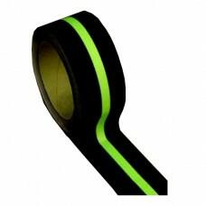 Banda adeziva antiderapanta reflectorizanta, negru/verde, 50mmx15m