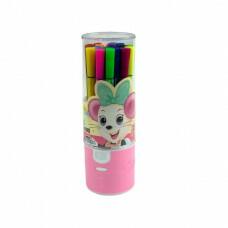Blank Carioci pe baza de apa 18 culori/cutie plastic