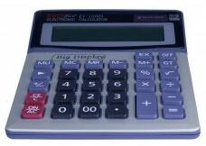 EVOffice Calculator de birou, 12 digiti , 15x19 cm, front metalic, model  1200V (Calculator de birou) - Preturi