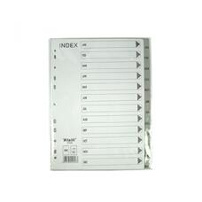 Blank Index plastic calendaristic Ian-Dec
