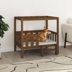 vidaXL Pat pentru câini, maro miere, 95, 5x73, 5x90cm, lemn masiv de pin (822385) - comfy