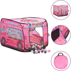 vidaXL Cort de joacă pentru copii cu 250 bile, roz, 70x112x70 cm (3107753) - comfy