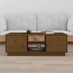 vidaXL Măsuță de cafea, maro miere, 100x50x35 cm, lemn masiv de pin (818268) - comfy