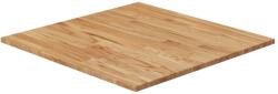 vidaXL Blat masă pătrat maro deschis 80x80x1, 5cm lemn stejar tratat (343004)
