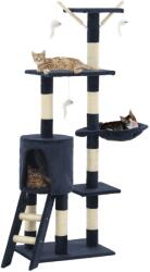 vidaXL Ansamblu pisici stâlpi din funie sisal, 138 cm, albastru închis (170582) - comfy
