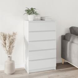 vidaXL Dulap cu sertar, alb, 60x36x103 cm, lemn prelucrat (823016) - comfy Comoda