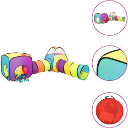 vidaXL Cort de joacă pentru copii, 250 bile, multicolor, 190x264x90 cm (3107755) - comfy