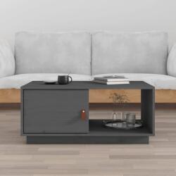 vidaXL Măsuță de cafea, gri, 80x50x35, 5 cm, lemn masiv de pin (818262) - comfy