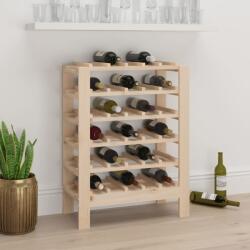 vidaXL Suport de vinuri, 61, 5x30x82 cm, lemn masiv de pin (822556) - comfy Suport sticla vin
