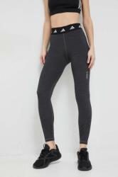 adidas Performance edzős legging Techfit szürke, nyomott mintás - szürke S