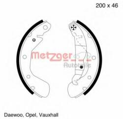 METZGER Set saboti frana OPEL ASTRA G Hatchback (F48, F08) (1998 - 2009) METZGER MG 564