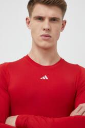 Adidas edzős hosszú ujjú piros, sima - piros XL