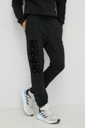 Adidas melegítőnadrág fekete, nyomott mintás - fekete S - answear - 31 990 Ft