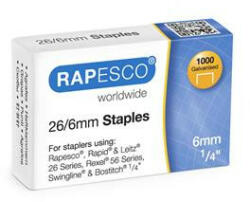 Rapesco Tűzőkapocs, 26/6, horganyzott, RAPESCO (IRS11661Z3) - onlinepapirbolt