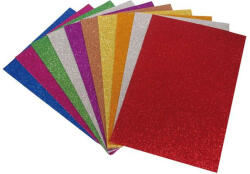 Moosgumi, A4, 2 mm, csillámos, vegyes színek (HPR0170) - onlinepapirbolt
