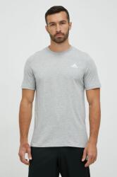Adidas pamut póló szürke, melange, IC9288 - szürke XL