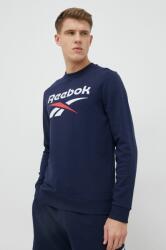 Reebok felső sötétkék, férfi, nyomott mintás - sötétkék M