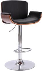 vidaXL Scaun de bar, negru, piele ecologică (287375)