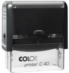 COLOP Bélyegző, COLOP Printer C 40, kék cserepárnával (IC1524007U) (01524007)