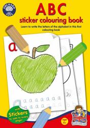 Orchard Toys Carte de colorat cu activitati in limba engleza si abtibilduri ABC (ORCB02) - mansarda-copiilor Carte de colorat