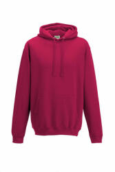 Just Hoods Uniszex kapucnis pulóver Just Hoods AWJH001 College Hoodie -L, Lipstick Pink
