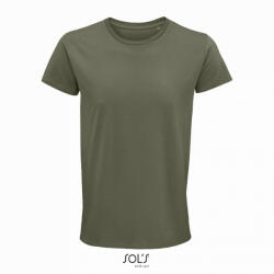 SOL'S Férfi póló SOL'S SO03582 Sol'S Crusader Men - Round-neck Fitted Jersey T-Shirt -L, Khaki