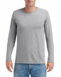 Anvil Uniszex póló Anvil AN6740 Felnőtt Tri-Blend Hosszú Ujjú póló -M, Heather Grey
