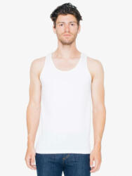 American Apparel Uniszex trikó American Apparel AA2408 Fine Jersey Trikó -L, White/Red