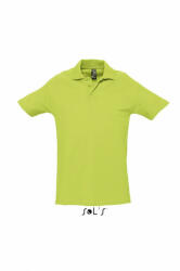 SOL'S Férfi galléros póló SOL'S SO11362 Sol'S Spring Ii - Men’S pique polo Shirt -M, Apple Green