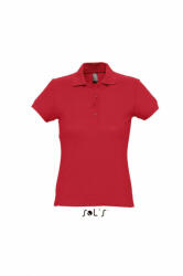 SOL'S Női galléros póló SOL'S SO11338 Sol'S passion - Women'S polo Shirt -M, Red