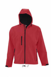 SOL'S Férfi Softshell SOL'S SO46602 Sol'S Replay Men - Hooded Softshell -3XL, Pepper Red
