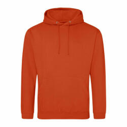 Just Hoods Uniszex kapucnis pulóver Just Hoods AWJH001 College Hoodie -L, Sunset Orange