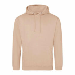 Just Hoods Uniszex kapucnis pulóver Just Hoods AWJH001 College Hoodie -XS, Peach Perfect