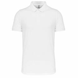 Designed To Work Férfi galléros póló Designed To Work WK225 Men'S Short Sleeve Stud polo Shirt -S, White