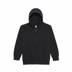 Just Hoods Gyerek kapucnis pulóver Just Hoods AWJH050J Kids Zoodie -5/6, Jet Black