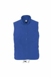 SOL'S Uniszex SOL'S SO51000 Sol'S norway - Sleeveless Fleece Cardigan -2XL, Royal Blue