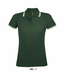 SOL'S Női galléros póló SOL'S SO00578 Sol'S pasadena Women - polo Shirt -XL, Forest Green/White