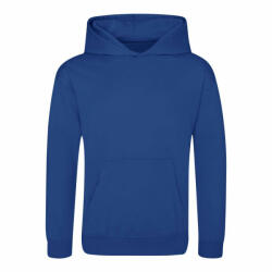 Just Hoods Gyerek kapucnis pulóver Just Hoods AWJH006J Kids Sports polyester Hoodie -S, Royal Blue